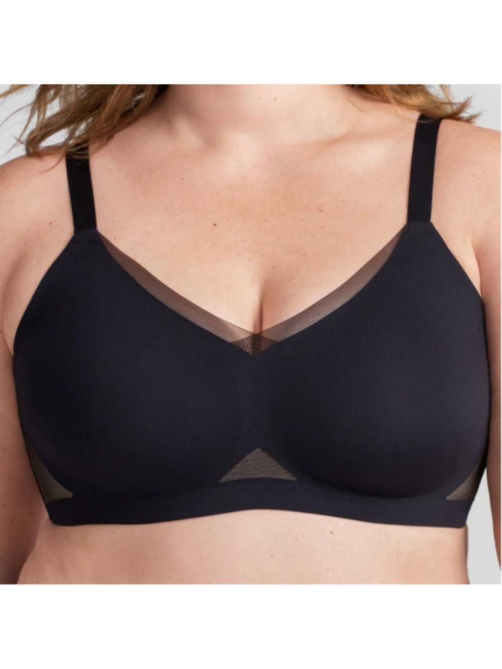 Honeylove LiftWear Crossover Bra 3X Black and Beige